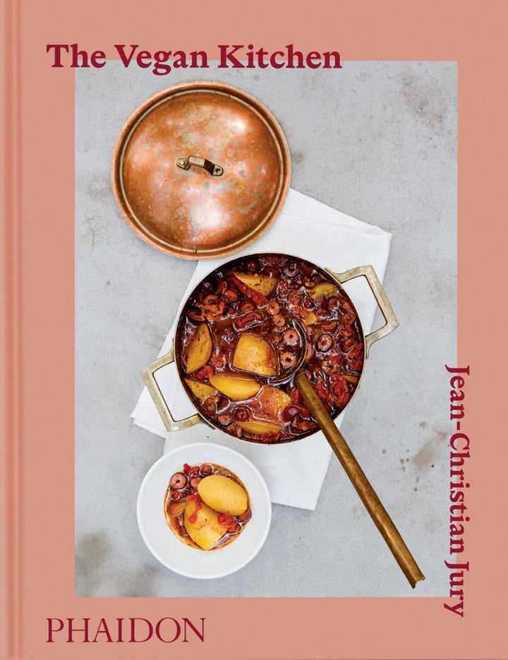 The Vegan Kitchen cookbook cover by Jean-Christian Jury