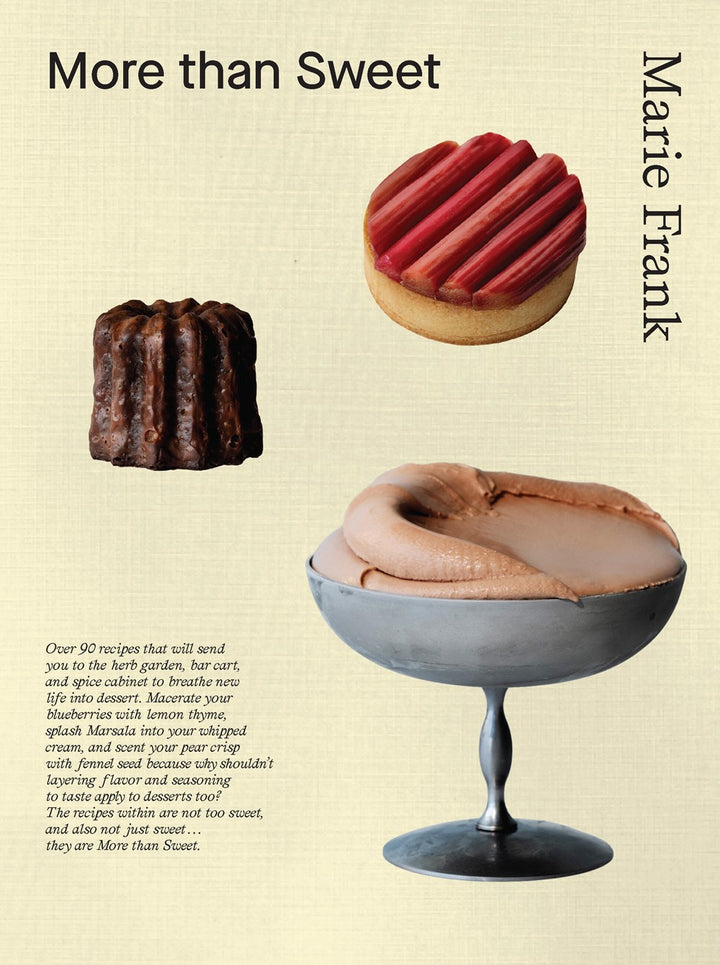 More Than Sweet: Desserts with Flavor cookbook cover by Marie Frank